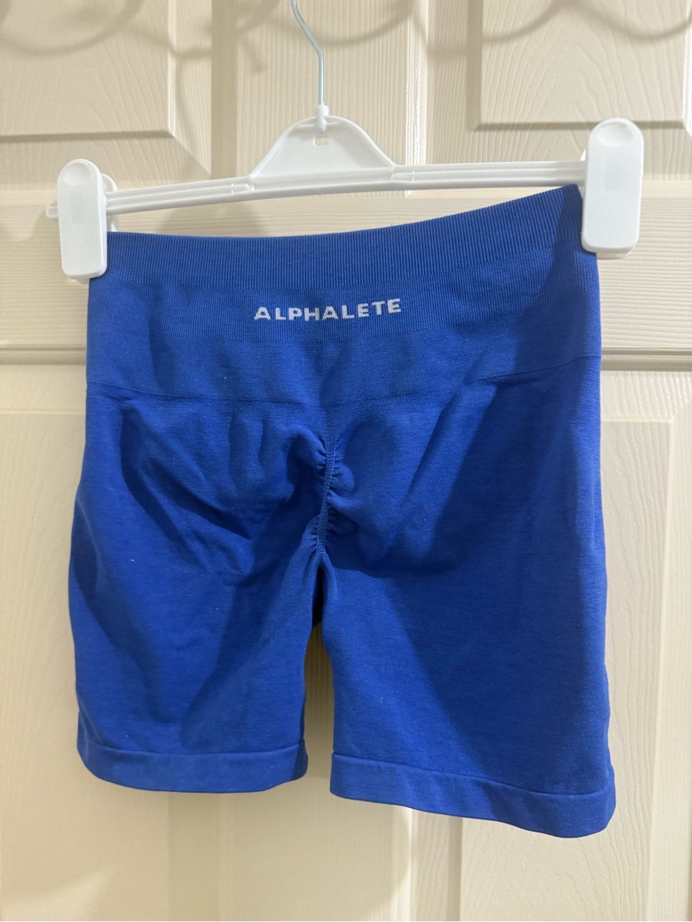Alphalete Cobalt Blue Scrunch Seam Bike Shorts
